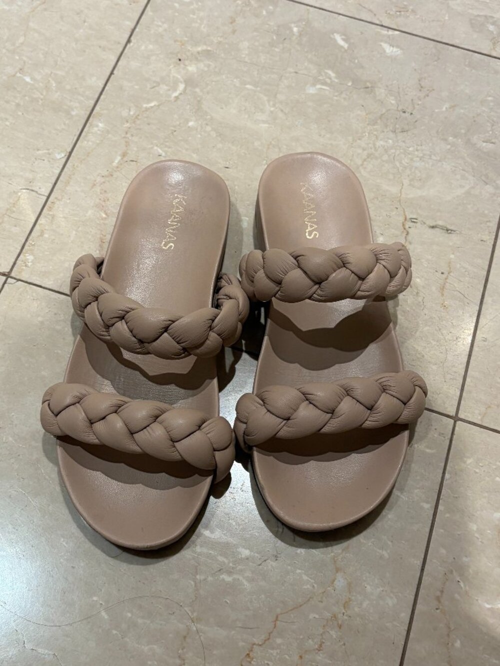 KAANAS Coco Chunky Braided Pool Slides